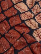 Foulard Square Leaves rouge WFT008
