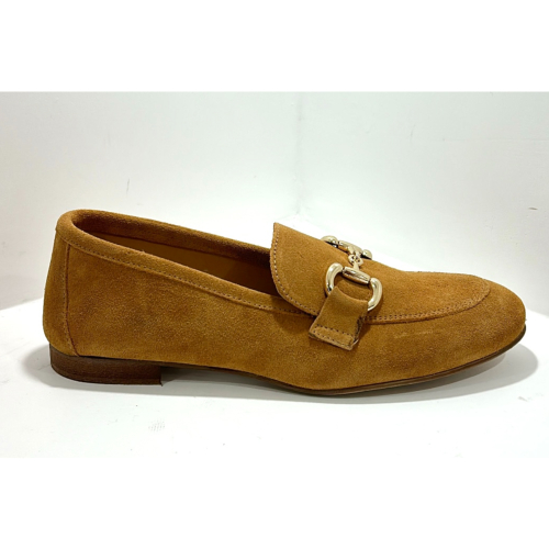 Mocassin cuir camel CM2825