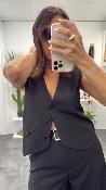 Veste gilet barman noir LB68KIC IMPERIAL