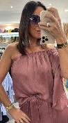 Top one shoulder mauve M9140T MR