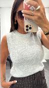 Pull sans manches gris SAY G&M