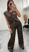 Top sans manches satiné marron 50643129