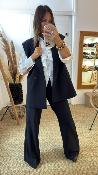 Veste Blazer sans manches marine LC23KIC IMPERIAL