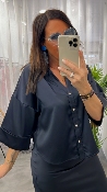 Blouse marine LEANDRE