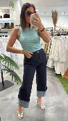 Jean large à revers brut P177W124 DIXIE 