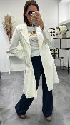 Veste Trench mi-long blanc 22836469