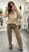 Pantalon jeans marron P512Y010A DIXIE