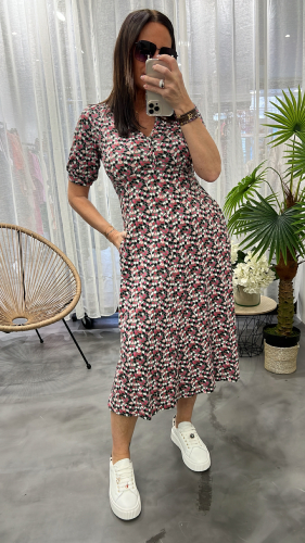 Robe longue à imprimés Megan vert WHITE STUFF 