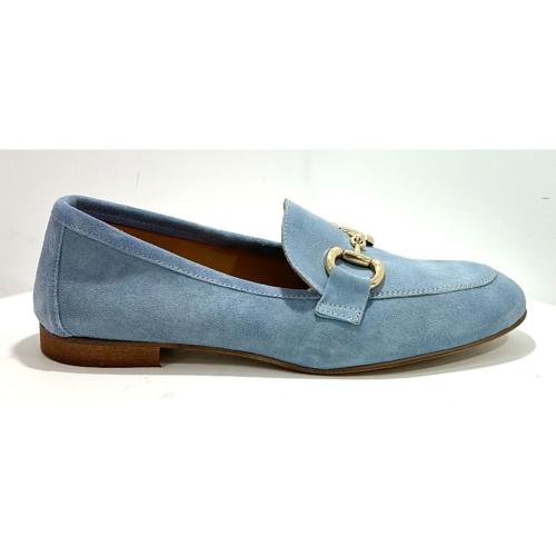 Mocassin cuir bleu CM2825