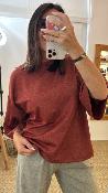 Sweat-shirt pailleté rouge TV58KDY IMPERIAL  