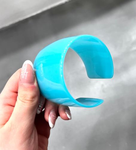 Bracelet manchette bleu