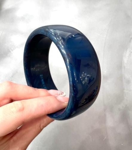 Bracelet jonc bleu