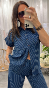 Chemise ligne tennis bleu WWU102 NT