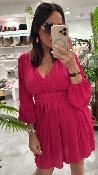 Robe courte rose vif M2384A MR