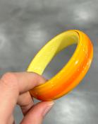 Bracelet jonc orange