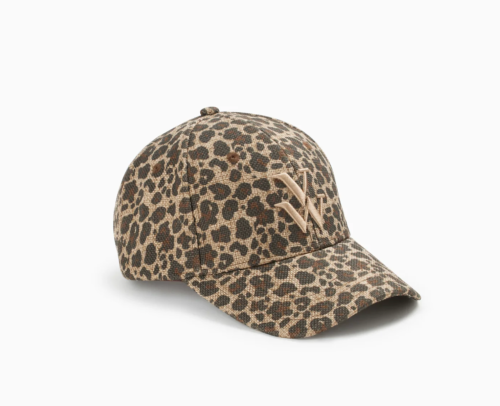 Casquette léopard à monogramme brodé CA001 