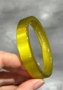 Bracelet jonc vert brillant