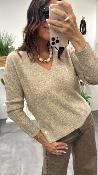 Pull col V camel MANTIA LPE