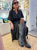 Robe longue chauve souris à rayures ADJUIKMC IMPERIAL