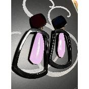 Boucles Oreilles Jane Noir