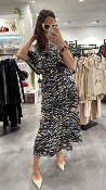 Robe longue chauve souris zèbre ADJUIGIC IMPERIAL