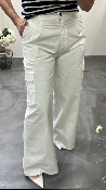 Pantalon cargo blanc KSPA7629 KKS