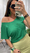 Tee shirt vert fonc rversible WJU020 NT