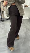 Pantalon flare chocolat SINGER G&M