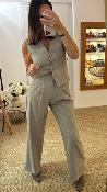 Pantalon fluide à pinces sable M8414P MR