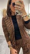 Veste Blazer fluide pied-de-poule WJT026
