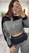 Veste courte grise et marine VHL3KDH IMPERIAL