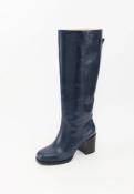 Bottes en cuir marine LEONNE EMILIE K