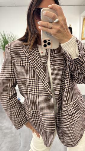 Veste Blazer oversize marron S38M0111 Souvenir