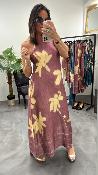 Robe longue fluide bicolore uvetta M2371A MR