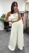 Pantalon fluide blanc cassé M8370P MR