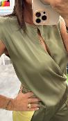 Top sans manches satiné army RGK6JDG IMPERIAL 