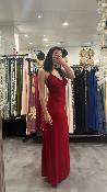 Robe longue rouge M2379A MR