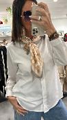 Chemise blanche et foulard rose pale KXCM0301 KKS