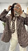 Veste Blazer oversize marron S38M0111 Souvenir