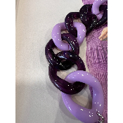 Bracelet maillons lilas Antoine