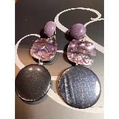 Boucles Oreilles Olga Violet
