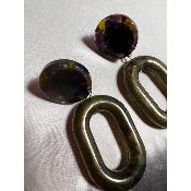 Boucles Oreilles Karen Kaki