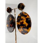 Boucles Oreilles Alicia Acétate miel