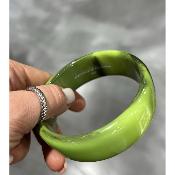 Bracelet jonc vert pomme