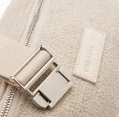 Sac banane Lydie beige clair en tweed WU