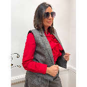 Chemise rouge à volants D35E1033 SOUVENIR