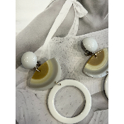 Boucles Oreilles clips beige Constance