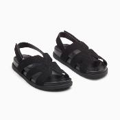 Sandales plates black SALLY 2790 WU