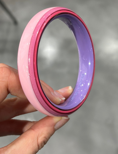 Bracelet jonc rose et violet