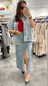 Veste en jean à strass 053-229904 BSB